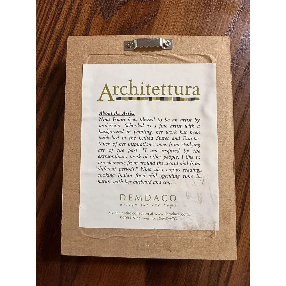 Demdaco Architettura 3D Framed‎ Artwork Nina Irwin Wall Decor-Tranquility